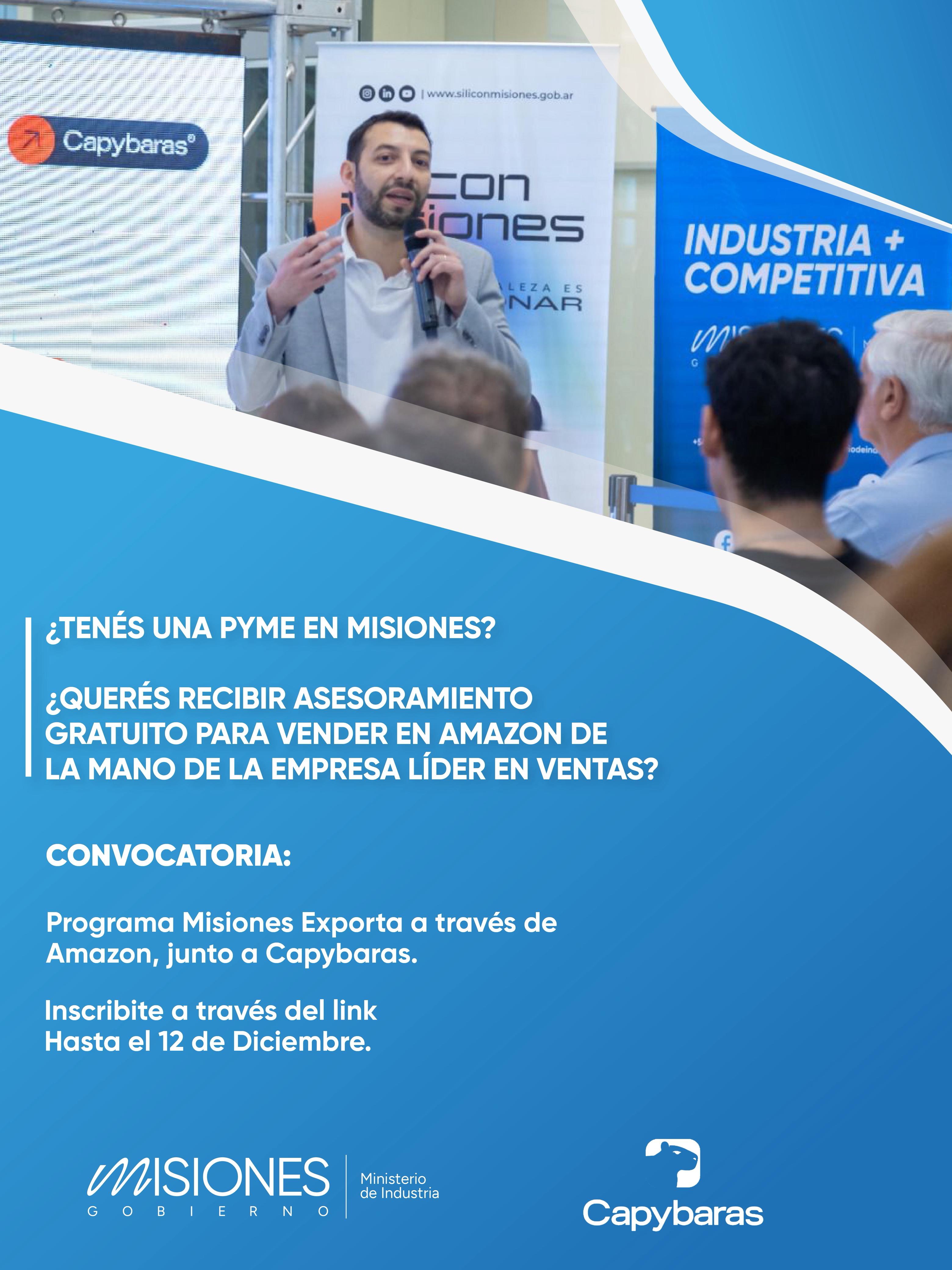 Convocan a PYMES misioneras para acceder a asesoramiento gratuito y comenzar a vender en Amazon