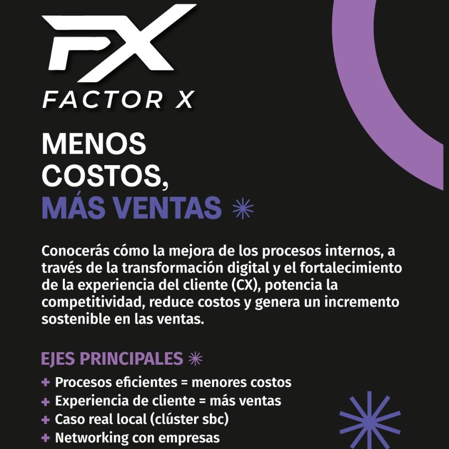 Factor X: Menos costos, más ventas una capacitación clave para potenciar la competitividad de las PyMEs