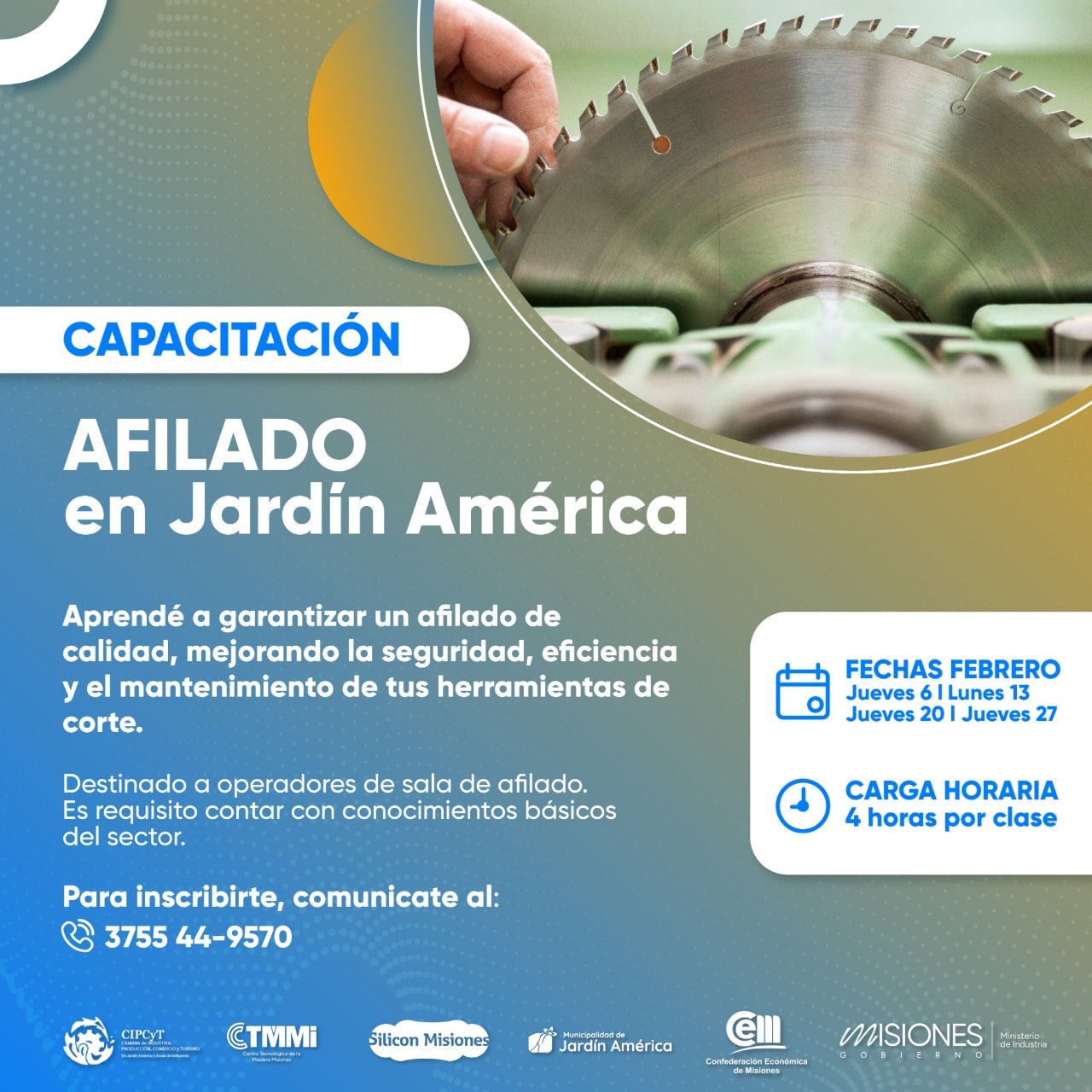 Capacitación en Afilado - Jardín América