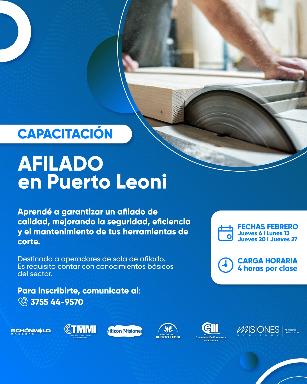 Capacitación en Afilado - Puerto Leoni